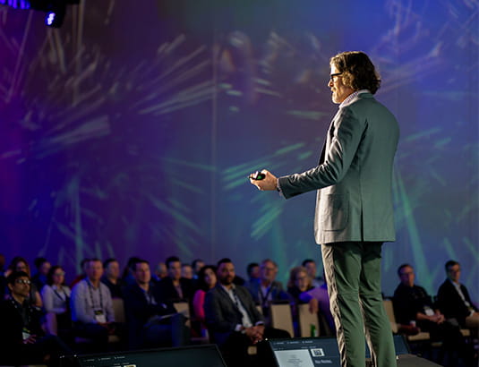 Lamont Black giving speech